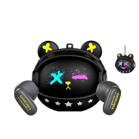 หูฟังไร้สาย ONIKUMA TX603 WIRELESS NECKBAND EARPHONES - สีดำ_0